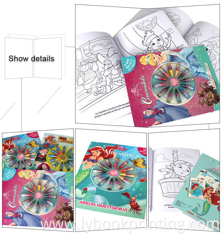 wholesale custom low moq DIY magic english water kids learning drawing colouring painting book printing set for children